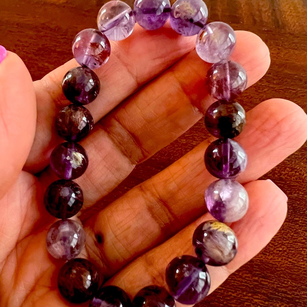 Amethyst crystal bracelet